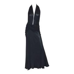 Versace Vintage Seiden-Jersey-Kleid