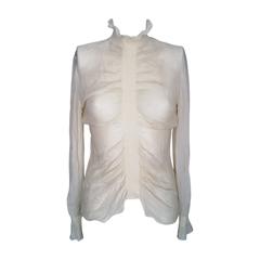 1990s Alexander McQueen White shirt 12