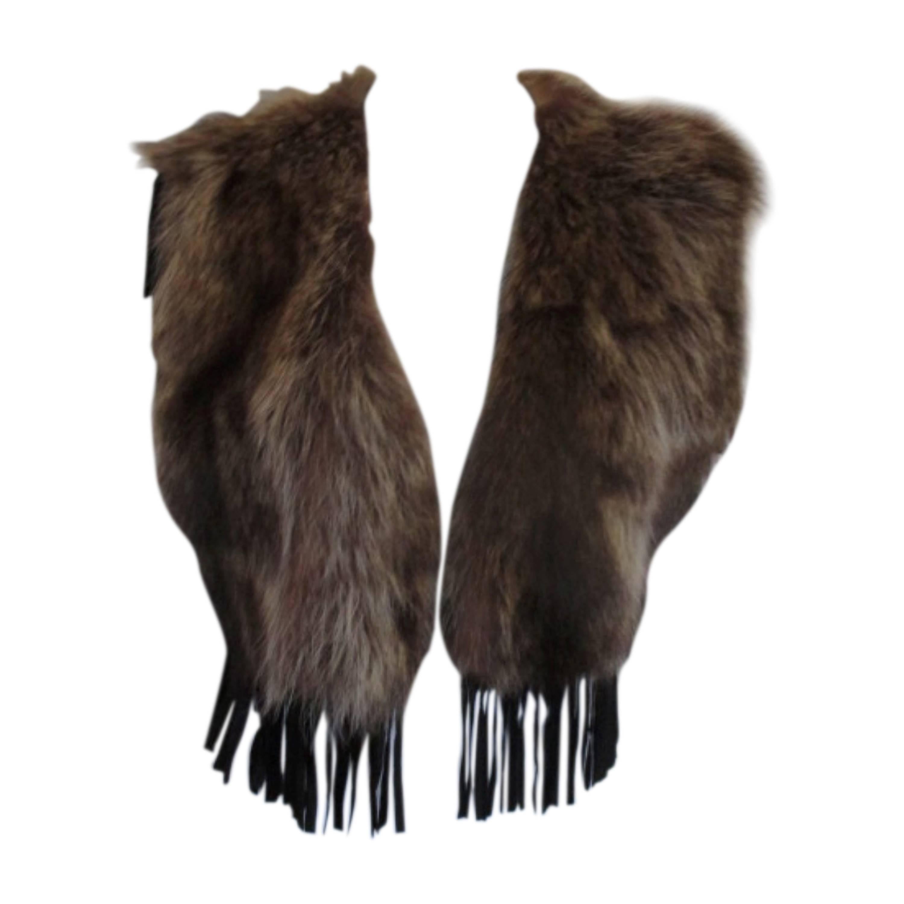 sleeveles trendy raccoon fur vest For Sale