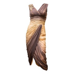 Retro 1950s Ombre Evening Dress