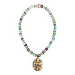 Impressive Tourmaline Necklace with Japanese Locket Pendant 1