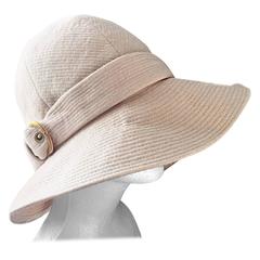Rare Iconic Yves Saint Laurent Vintage Safari Hat from 1968 Safari Collection 