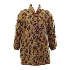 Vintage Yves Saint Lauren Camouflage Puffer Coat 