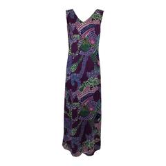 Pierre Balmain Les Tricots Sleeveless V neck maxi dress 1960s 10
