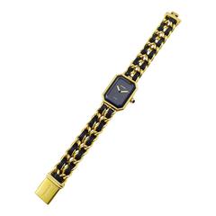 1987 Chanel Gold Tone Premiere Quartz Watch Medium