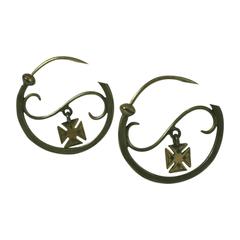 Boucles d'oreilles françaises du début du XIXe siècle