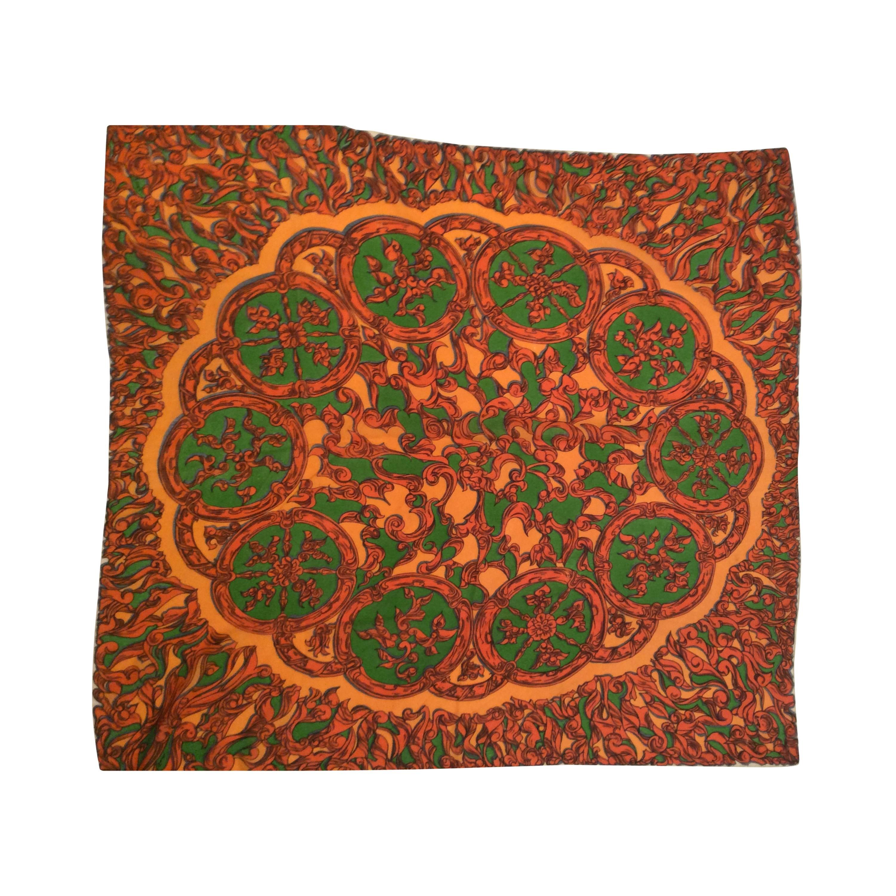 1960's Emilio Pucci Silk Scarf For Sale