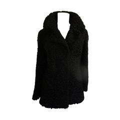 Vintage black astrakhan/persian lamb fur jacket