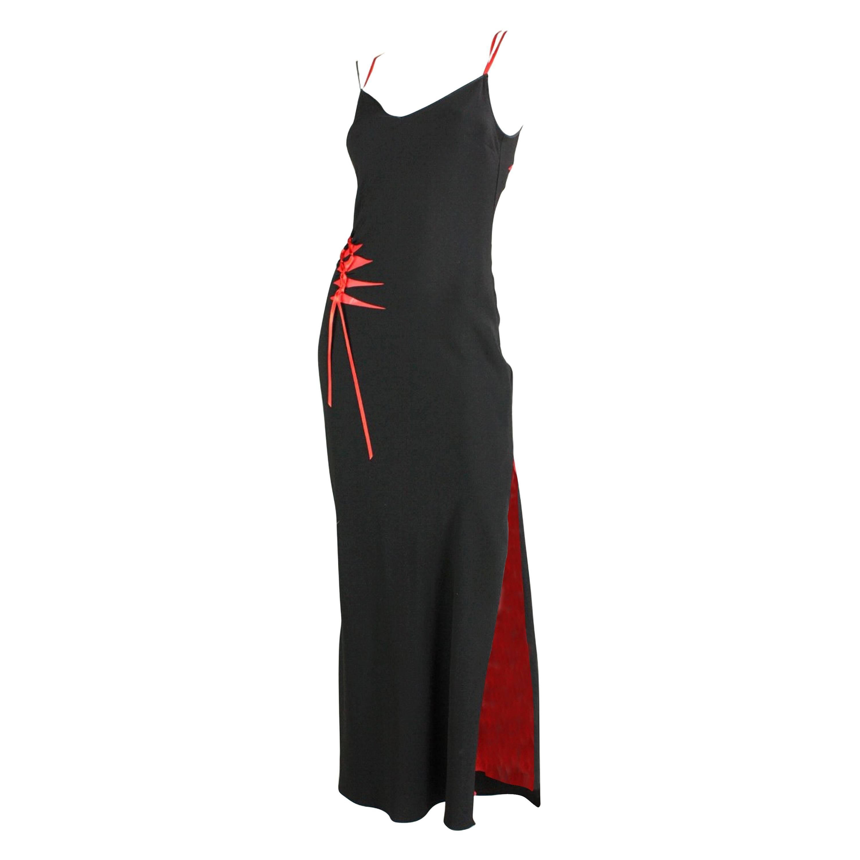 John Galliano Black Dress with Cut-Outs