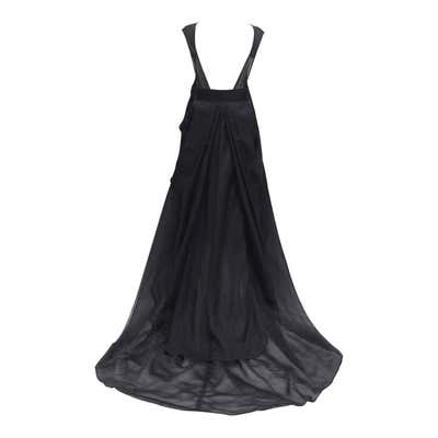 Yves Saint Laurent Haute Couture black velvet cocktail dress, circa ...