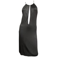 2000 Tom Ford For Gucci Chain Neck Silk Dress