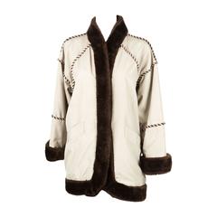 1980s Rare Saint Laurent Camel Pelisse Coat 5