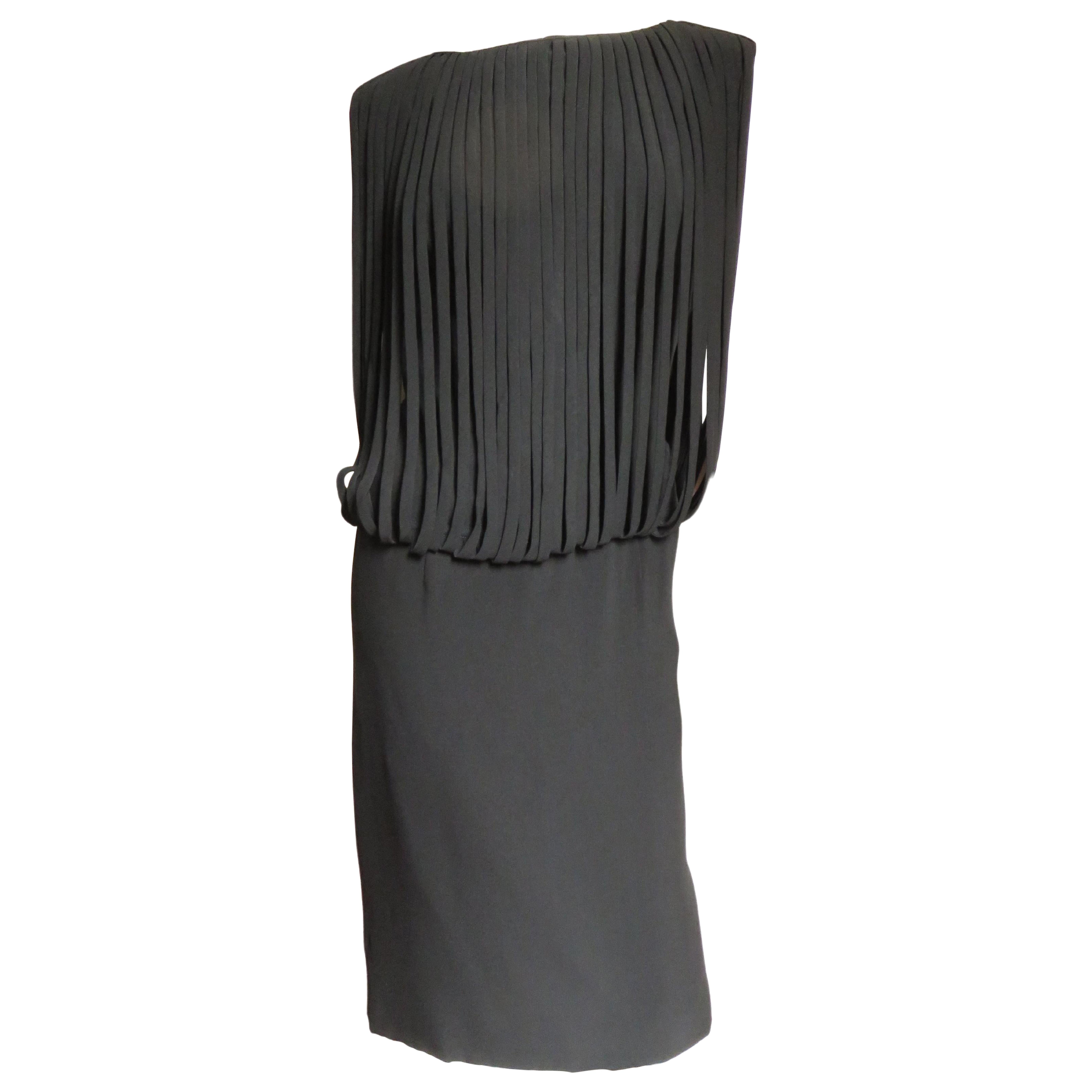 Oleg Cassini 1950s Cage Bodice Dress For Sale