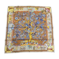Hermes Scarf  Fantaisies Indiennes  designed by Loic Dubigeon in 1987.