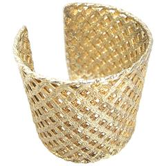 Vintage Regal Runway Signed Dominique Aurientis French Cuff Bracelet