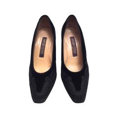 Sergio Rossi Black Suede Pumps - Size 37