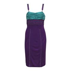 Gianni Versace studded evening dress, c. 1990s 6