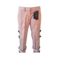 2000s Dolce & Gabbana pink pants with straps NWOT