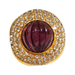 1970s William De Lillo Cabochon Cocktail Ring 12