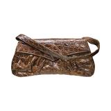 1940s Rouched Alligator Handbag   