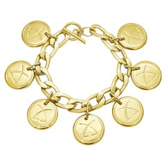 1960's Leonard Gold Plated Charm Bracelet