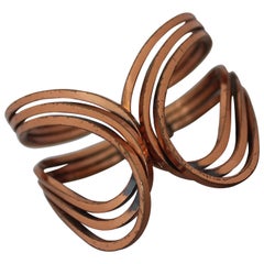 Renoir Retro Copper "Rhythm" Cuff Bracelet - 1950's