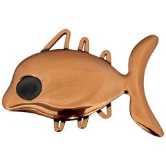 Renoir Vintage Copper Coral Fish Pin - 1950's 5