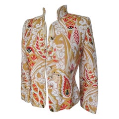 Vintage Giorgio Armani Haute Couture Floral Oriental Jacket 
