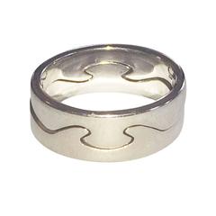 Georg Jensen White gold two part Fusion ring