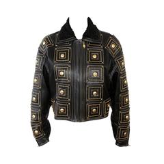 Museum Quality Gianni Versace Medusa Studded Jacket Fall 1992