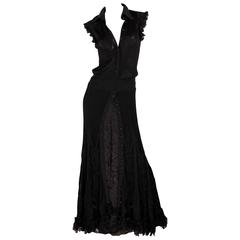 Chanel Dress & Trousers - knitted & lace / black