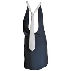 Moschino Couture Necktie Back Dress 11