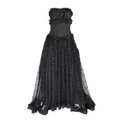 Chanel Haute Couture Ballgown, Point d'esprit & Silk 7