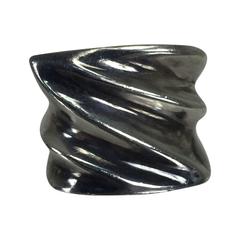 Patricia Von Musulin chunky sterling silver ring 6 9