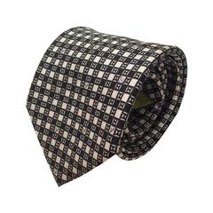 Emilio Pucci Silk Necktie - Black and White