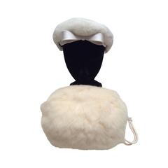 Vintage 1950
s Hat and Muff Set - Rabbit