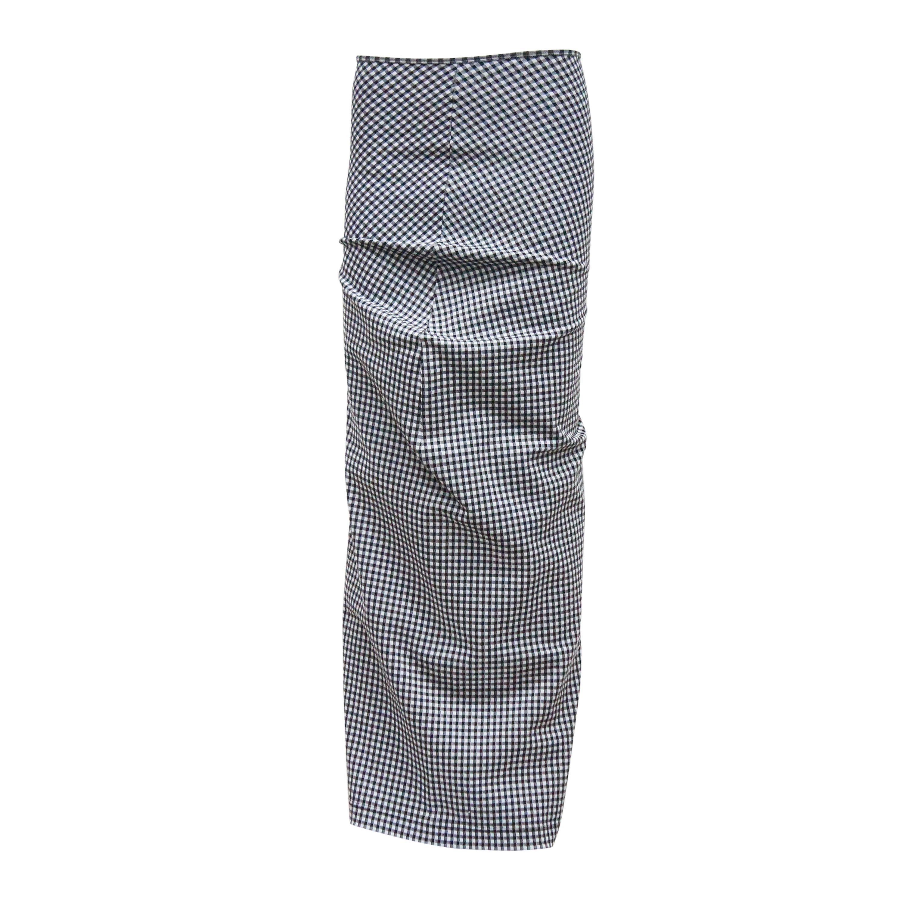 Comme des Garcons 'Body Meets Dress' / 'Bump' collection gingham skirt, c. 1997