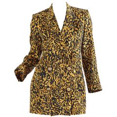 Gianni Versace Couture Leopard Blazer, 1990s
