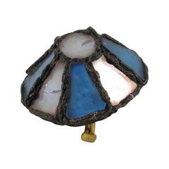 Line Vautrin Talosel Geometric Brooch Pin Signed 5