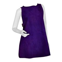 Bonnie Cashin Sills Lilac Suede Tunic Dress Tabard Deadstock Saks 5th Ave 60s