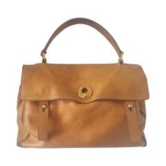 Vintage 1980s Yves Saint Laurent Muse brown bag