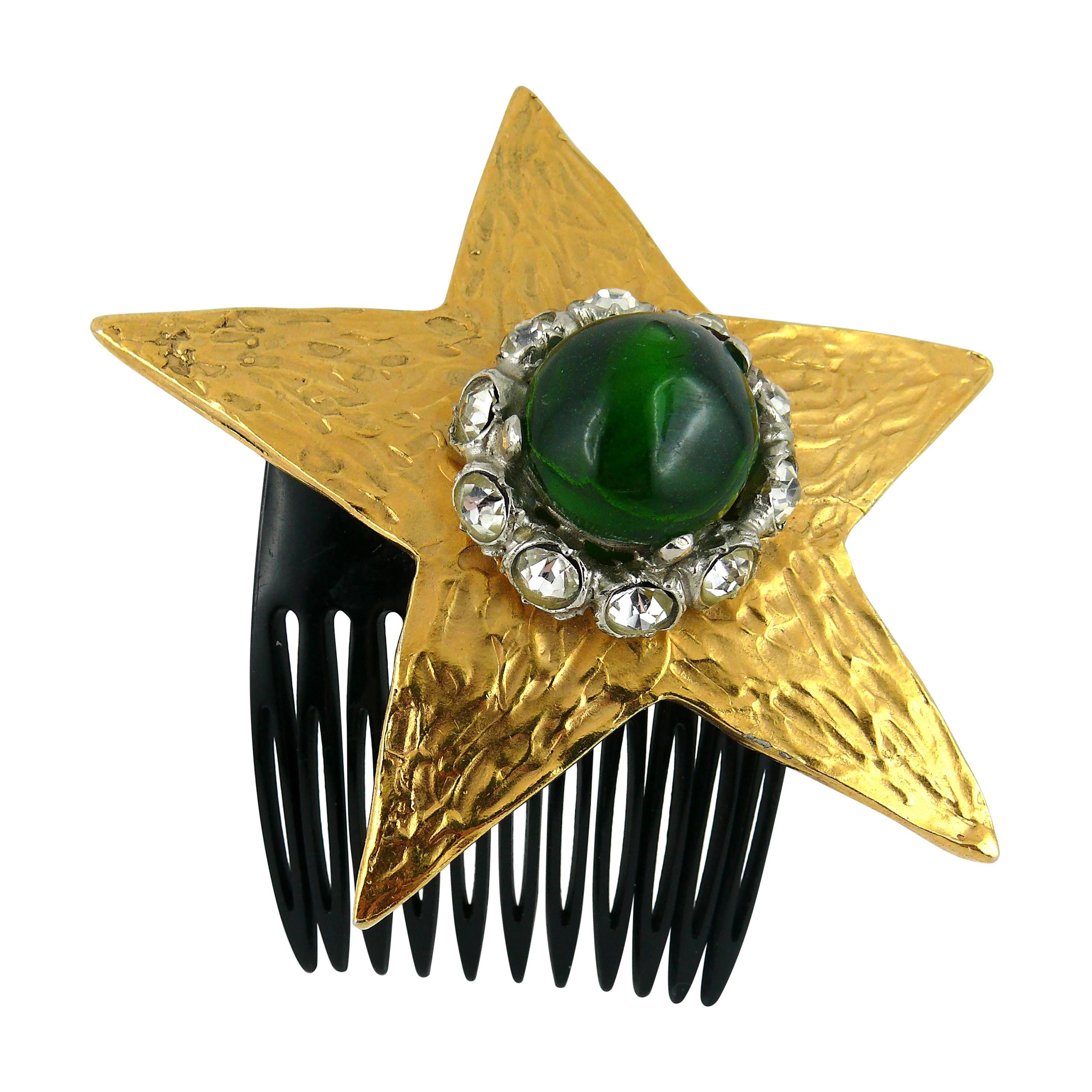 Yves Saint Laurent Attributed Vintage Rare Star Hair Comb