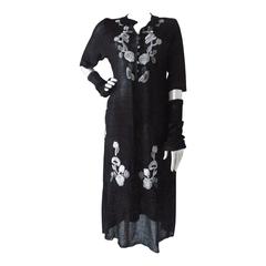 1960s Emilia Polidoro Tailor Black dress