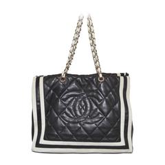 chanel quilted tote