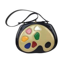 Retro Rare Moschino Artist's Palette Handbag. 1990's.