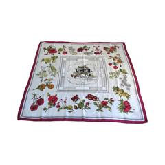 Hermes Silk Carre Scarf "Quai aux Fleurs" designed by Hugo Grygkar 8