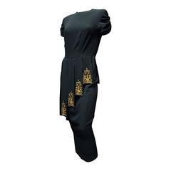 1940s Film Noir Cocktail Dress 9