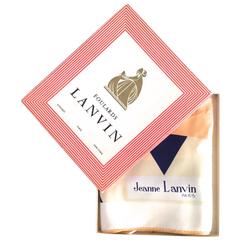 Vintage Jeanne Lanvin 1970's Scarf in Original Box - Extremely Rare
