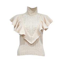 Catherine Malandrino crochet knit woollen vest, c. 2002 8