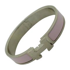 Hermes Clic H Bracelet PM in choice of Pink or White